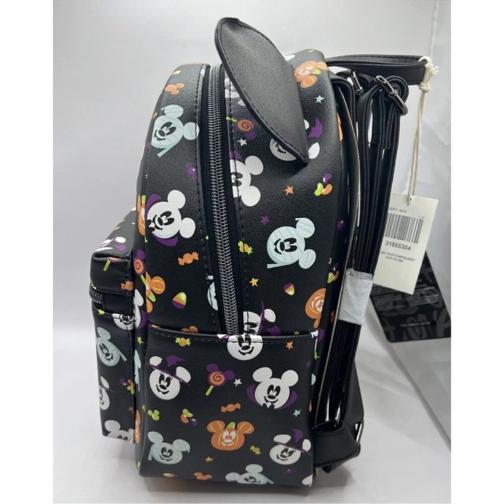 Loungefly Disney Mickey Mouse Halloween Backpack - Black and Orange - Picture 3 of 4